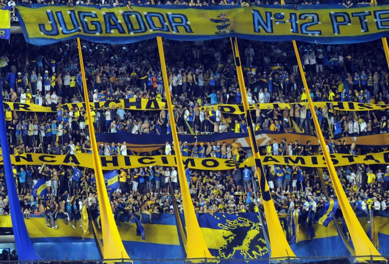 Otra foto de la hinchada de Boca Juniors